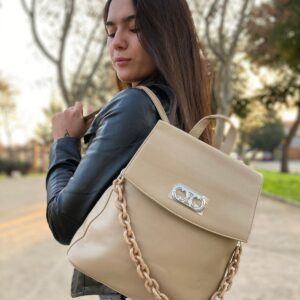 Mochila/Cartera Cuero Ecológico