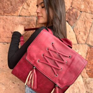 Mochila/Cartera Cuero Ecológico MC26